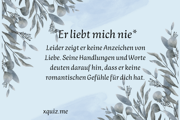 Liebe Ich Ihn Noch? Test